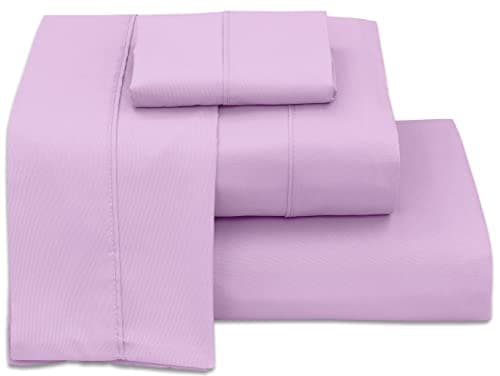 Full Size Brushed Microfiber Sheets Set with Deep Pockets - Pink Memories