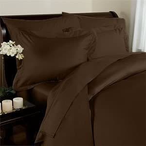 Elegance Linen 1600 Series 4 Piece Silk Soft Bed Sheet Set, California King, Chocolate Brown