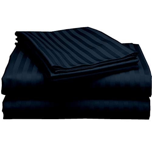 Hotel Collection Queen Size 100% Extra Soft Cotton Sheets - Navy Blue
