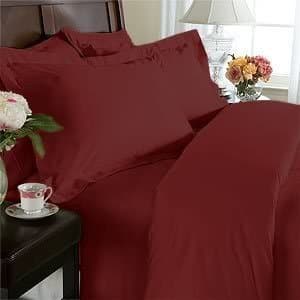 Elegance Linen 1600 Series Queen Bed Sheet Set, Deep Pocket, Gray