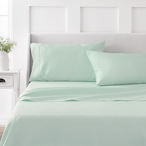 Martha Stewart 100% Cotton Twin Sheet Set, Gray