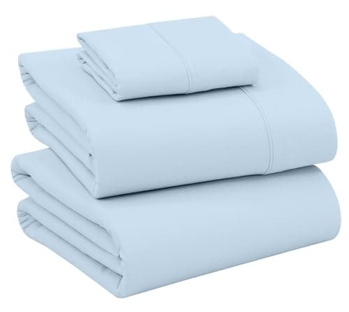 RUVANTI Queen Deep Pocket 4PC Cotton Percale Bed Linen Set