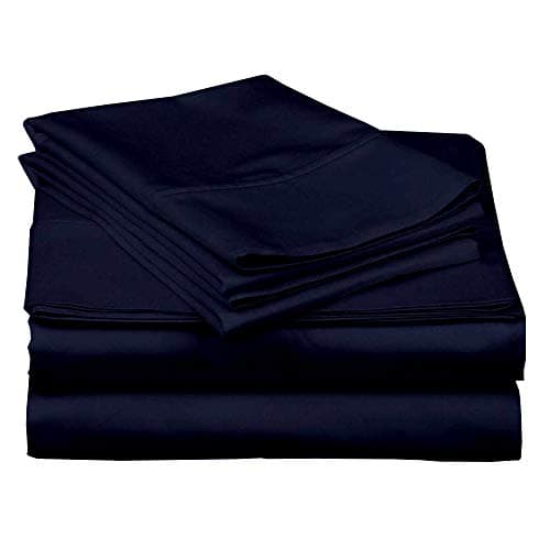 Hotel Collection Queen Size 100% Extra Soft Cotton Sheets - Navy Blue