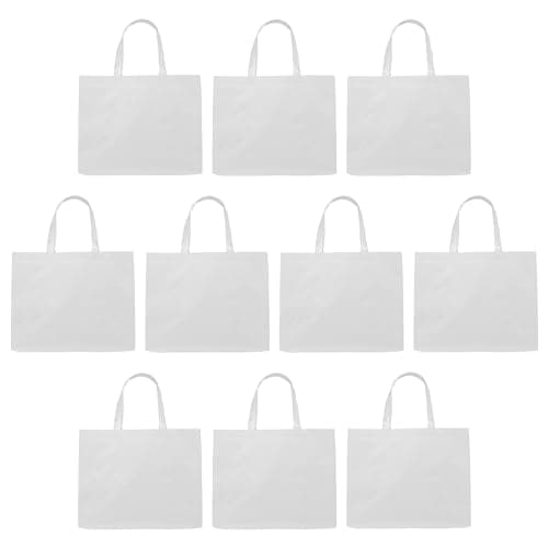 Custom Blue Jumbo Tote Bags Set of 100 - Reusable Promo Shopping Bags