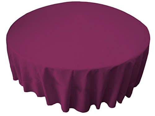 LA Linen Washable Emerald Green 108"Round Tablecloth