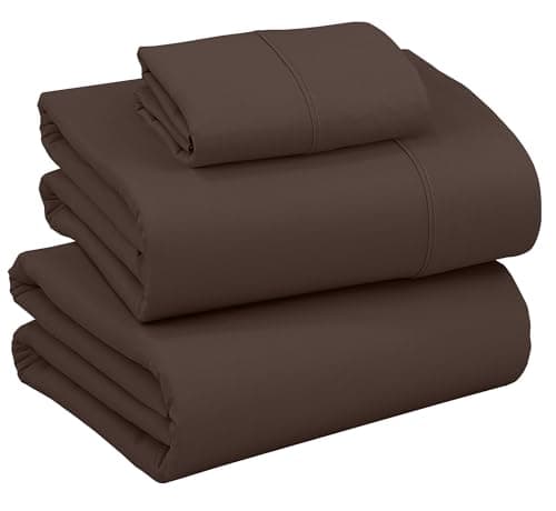 Full Size Brushed Microfiber Sheets Set with Deep Pockets - Pink Memories