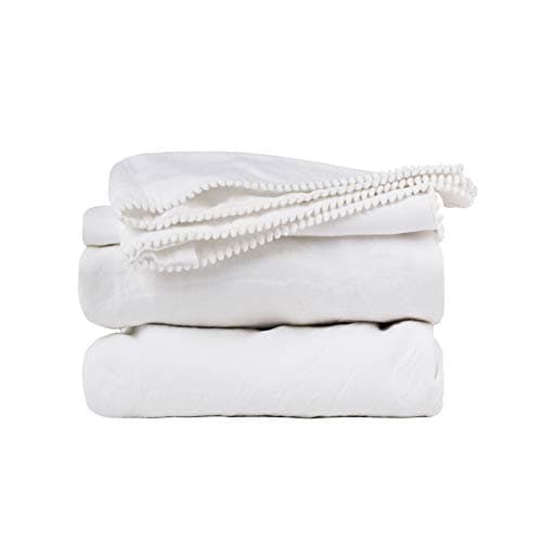 Simple&Opulence Queen Size Natural Linen Duvet & Pillow Shams Set