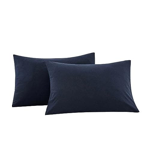 100% Cotton King Size Pillowcases with Botanical Floral Print, 2 Pack