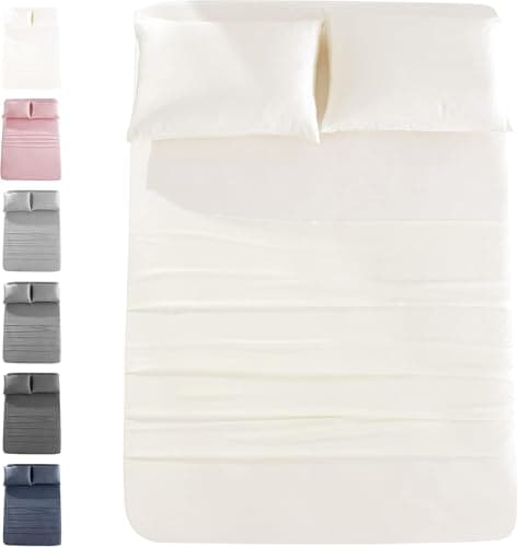 JOMO Cooling Bed Sheets, King Size - Silver Gray, 4 Pack
