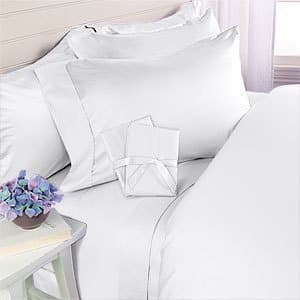 Elegance Linen 1600 Series Queen Bed Sheet Set, Deep Pocket, Gray