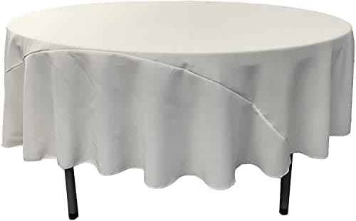 LA Linen Washable Emerald Green 108"Round Tablecloth