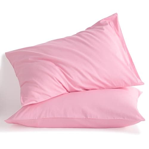NTBAY Stone Washed Cotton Queen Pillowcases, 2-Pack Grey, 20x30 Inches