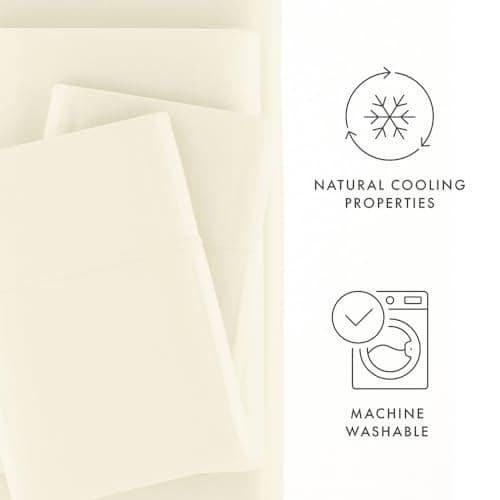 Hotel Luxury Silky Soft King Size Linen Market Cooling Bed Sheets Set
