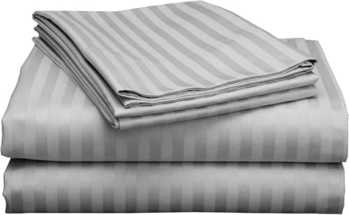 100% Egyptian Cotton 16inch Deep Pocket Queen Sheet Set, White