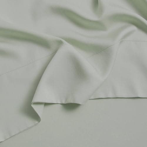 Bamboo Viscose DOZ Sheet Set, 100% Organic, Buttery Soft, Cooling, High GSM, Deep Pockets (Queen, Sky)
