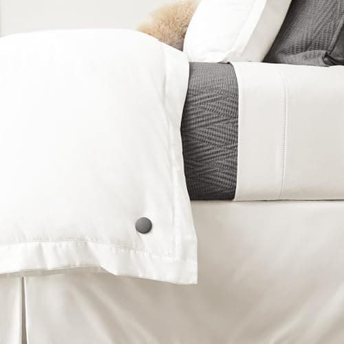 Dark Grey Classic Linen Duvet Clips - 20 Colors, Double Sided Pin Fasteners