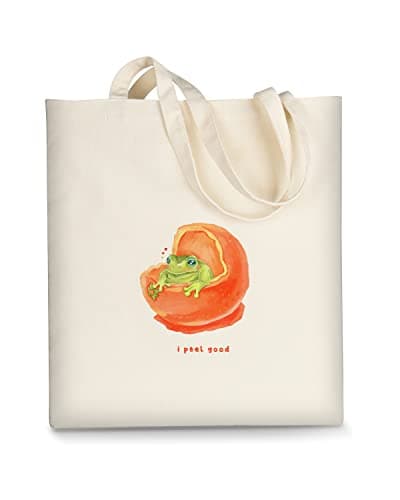 AUSVKAI Women's Aesthetic Canvas Tote Bag for Shopping Beach