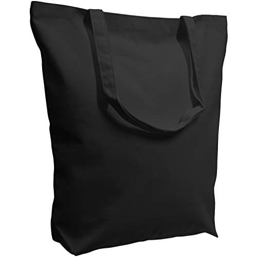 TOPDesign 6 Pack Super Strong Large 17.5"x16.5"x5" Cotton Canvas Tote Bags
