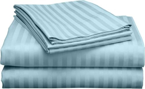 100% Egyptian Cotton 16inch Deep Pocket Queen Sheet Set, White
