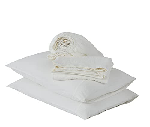 Full Size Linen Bedding Set - 100% French Natural Linen with Stone Washed Finish