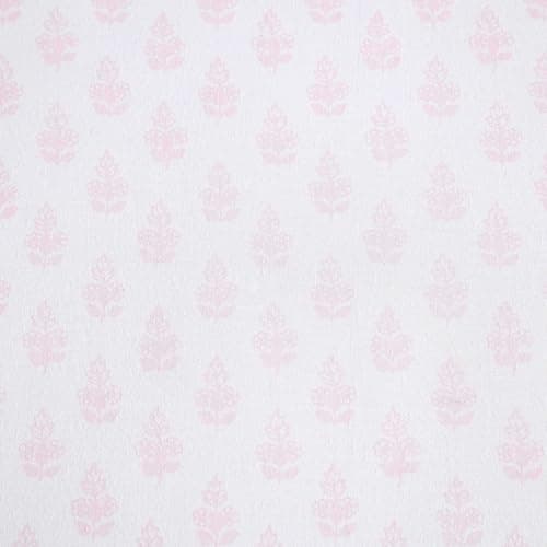 Laura Ashley Full Sheets, Cotton Percale Pink Bedding Set