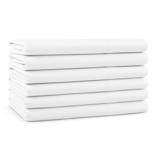 Arkwright Bulk Queen Pillow Cases - Pack of 12, Soft Hypoallergenic Cotton Blend