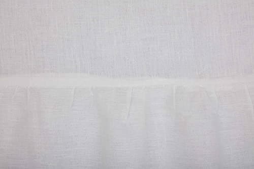 Provincial Linen White Standard Size Pillow Case, Set of 2 Pillowcases, 100% Linen Bedding