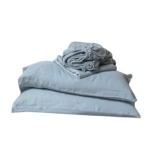 Simple&Opulence 100% Linen 4pcs Deep Pocket Sheet Set - California King