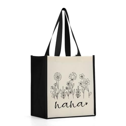 Reusable Canvas Tote Bag for Women - Grandma Mimi Gigi Gifts