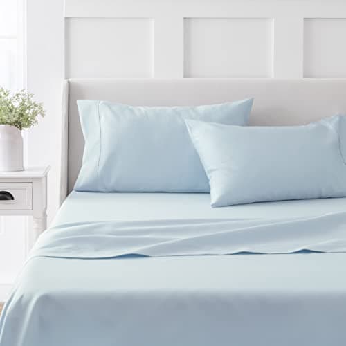 Martha Stewart 100% Cotton Twin Sheet Set, Gray
