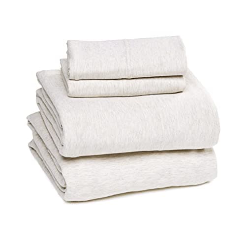 Amazon Basics Full Size Oatmeal 4-Piece Bed Sheet Set