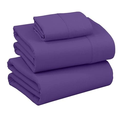 Full Size Brushed Microfiber Sheets Set with Deep Pockets - Pink Memories