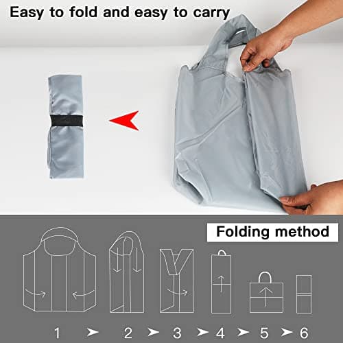 Aricsen 20-Pack Durable Colorful Reusable Grocery Bags, Eco-Friendly & Strong