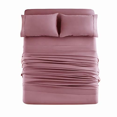 Mohap 1800 Thread Count Double Brushed Microfiber Bed Sheet Set - Full Gray