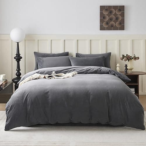 White Pure White Bedding Comforter Set Queen Size Ultra Soft Breathable Solid Blanket for Women Men Adults