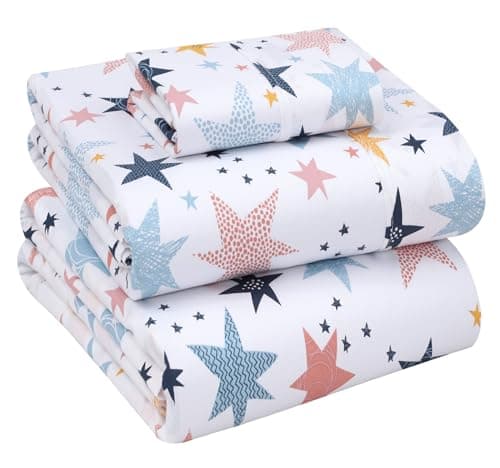 RUVANTI Queen Deep Pocket 4PC Cotton Percale Bed Linen Set