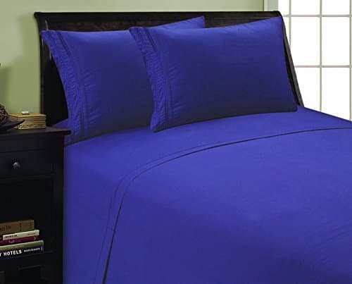 Elegant 1500 Thread Count Microfiber Twin Sheet Set, Deep Pocket Up to 16", Purple