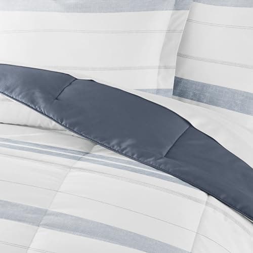 Linen Market Reversible Twin Comforter Set - Soft & Lightweight Down Alternative