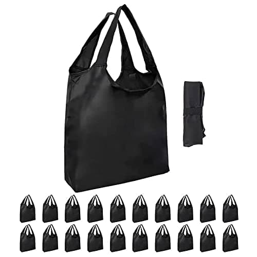 Aricsen 20-Pack Durable Colorful Reusable Grocery Bags, Eco-Friendly & Strong