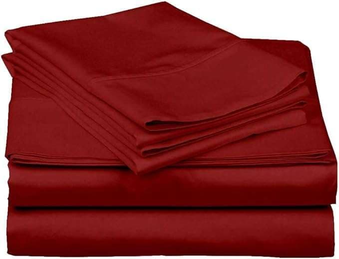 100% Egyptian Cotton 16inch Deep Pocket Queen Sheet Set, White