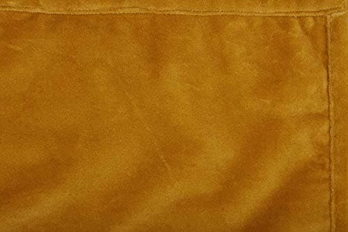 Piper Classics Morning Meadow Mustard Gold Crushed Velvet Throw Cover, Boho Farmhouse Decor