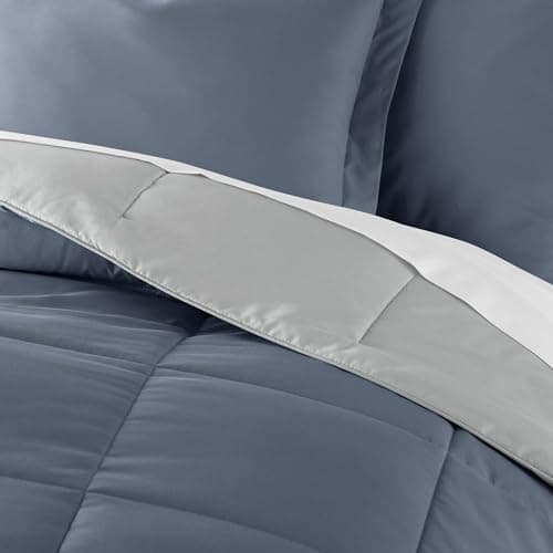 Linen Market Reversible Twin/Twin XL Comforter Set - Soft & Lightweight Down Alternative
