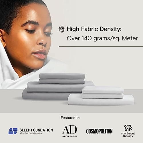DOZ King Sheet Set, 100% Bamboo Viscose, Organic, Buttery Soft, Cooling, High GSM, Deep Pockets