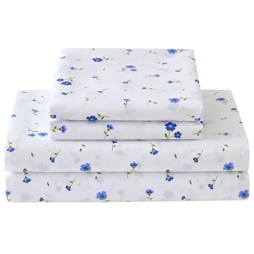 Purple Paisley Butterfly Floral Bed Sheets Set