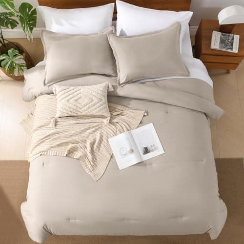 Queen Size Linen Comforter Set - Summer Soft Bed in a Bag