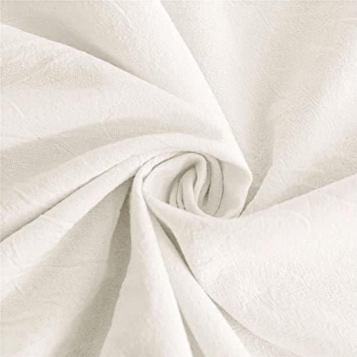 JELLYMONI 100% Washed Cotton Pillowcases Set with Button Closure, 2 Pack Standard(20×26) - Linen Grey