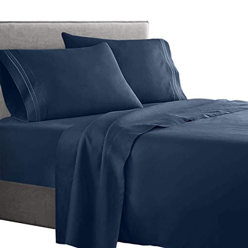 Clara Clark Supreme 1500 Thread Count 4PC Bed Sheet Set - Queen, Camel Gold