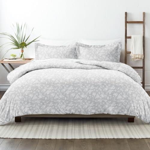 King Size Linen Duvet Cover Set with 2 Pillow Shams for a Dreamy Bedroom