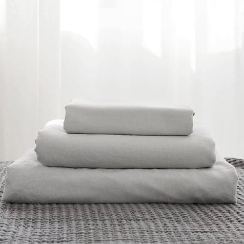 Simple&Opulence Belgian Linen Sheet Set - 4 Pieces (King Size, Linen/Beige)