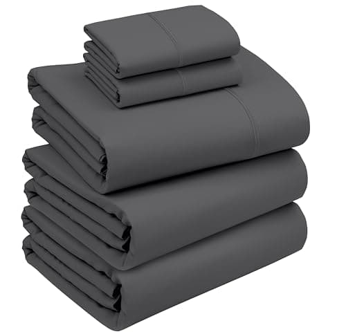 RUVANTI Queen Deep Pocket 4PC Cotton Percale Bed Linen Set